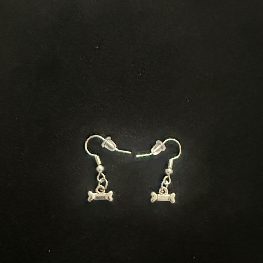 Elegant Silver Bone Earrings